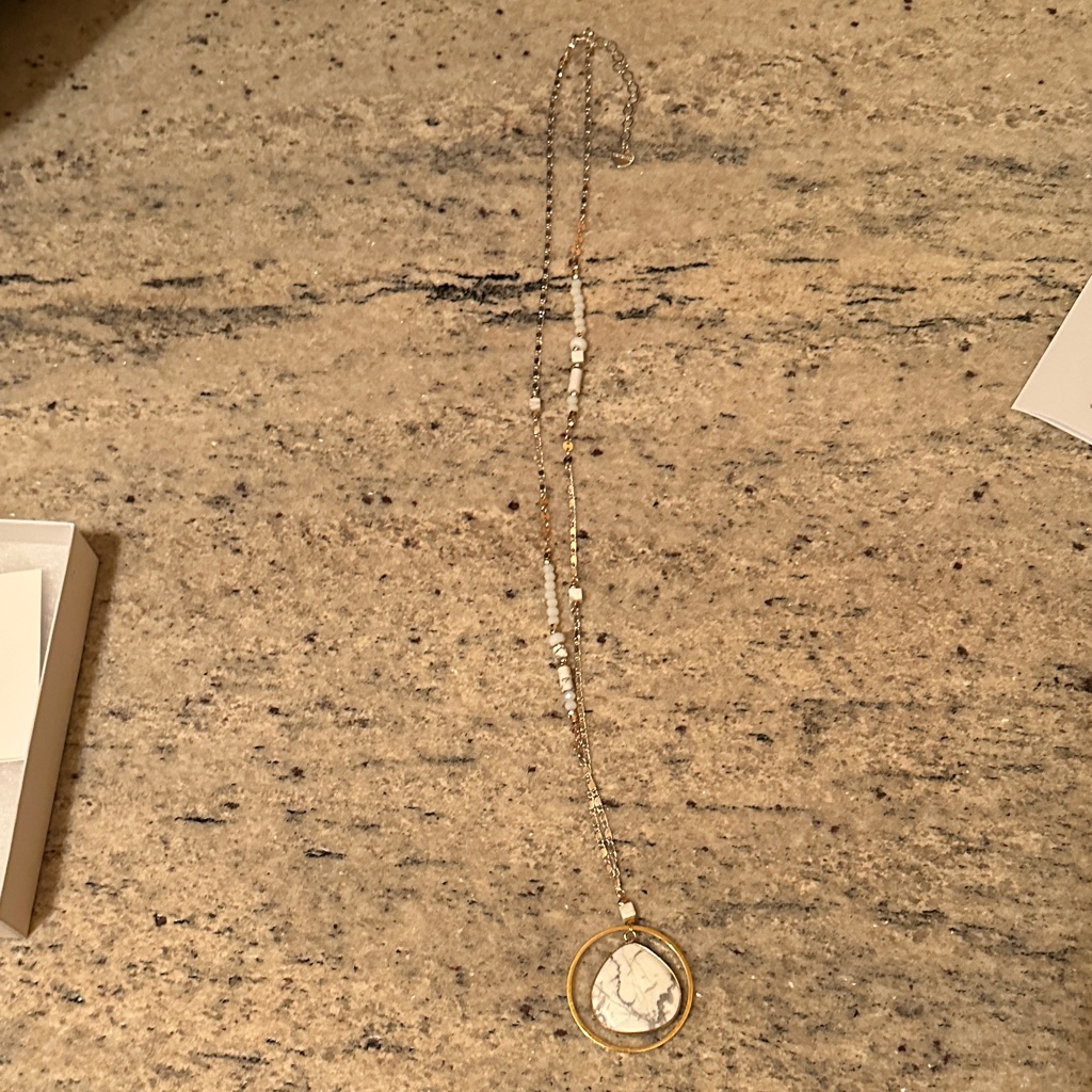 Nakamol Gold And Silver Geometric Pendant Necklace 10$
